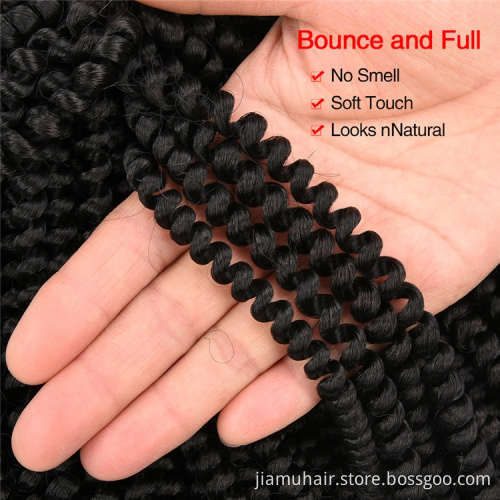 12 inch Synthetic Bomb Twist Braiding Hair Ombre Kinky Curly Crochet Hair Spring Twist Crochet Braid Hair Extension